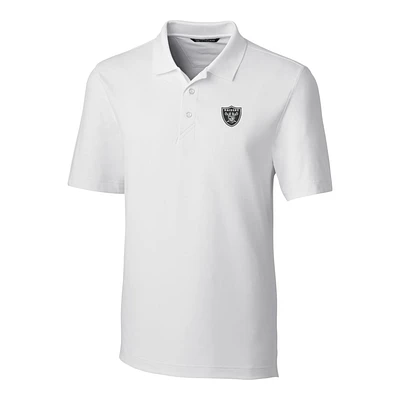 Men's Cutter & Buck White Las Vegas Raiders Big & Tall Forge Stretch Polo