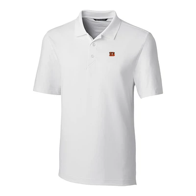 Men's Cutter & Buck White Cincinnati Bengals Big & Tall Forge Stretch Polo