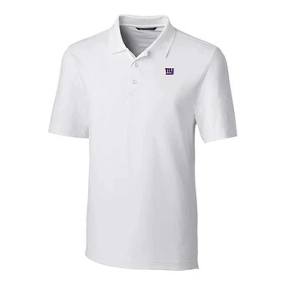 Men's Cutter & Buck White New York Giants Big & Tall Forge Stretch Polo