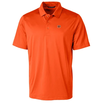 Men's Cutter & Buck Orange Cincinnati Bengals Big Tall Prospect Textured Stretch Polo