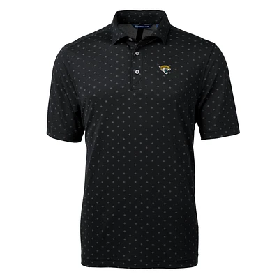 Men's Cutter & Buck Jacksonville Jaguars Big Tall Virtue Eco Pique Tile Polo