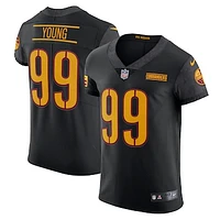 Men's Nike Chase Young Black Washington Commanders Alternate Vapor Elite Jersey