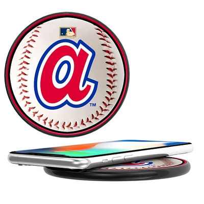 Atlanta Braves 10-Watt Baseball Cooperstown Design Wireless Charger