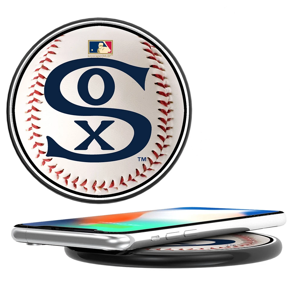 Chicago White Sox 10-Watt Baseball Cooperstown Design Wireless Charger
