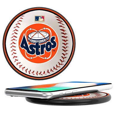 Houston Astros 10-Watt Baseball Cooperstown Design Wireless Charger