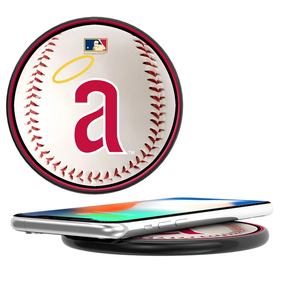 Los Angeles Angels 10-Watt Baseball Cooperstown Design Wireless Charger