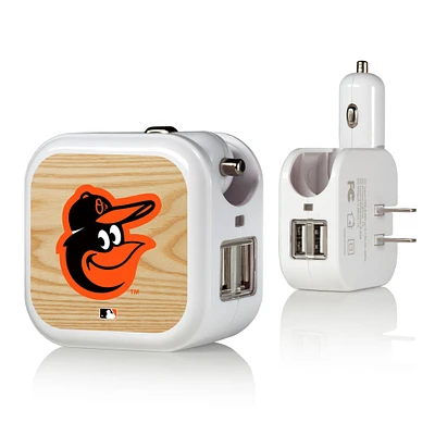 Baltimore Orioles 2-in-1 Baseball Bat Design USB Charger