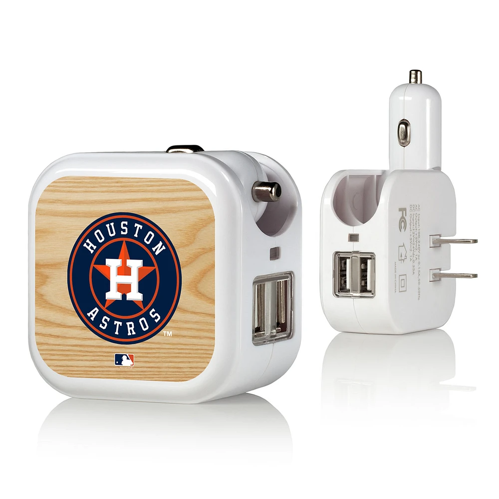 Houston Astros 2-in-1 Baseball Bat Design USB Charger