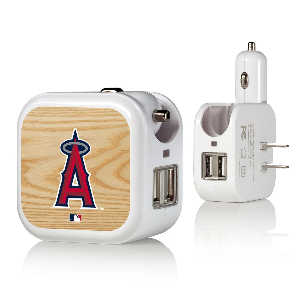 Los Angeles Angels 2-in-1 Baseball Bat Design USB Charger