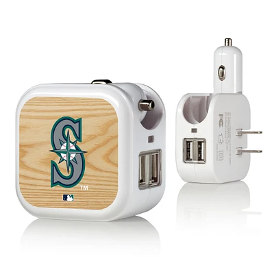Seattle Mariners 2-in-1 Baseball Bat Design USB Charger