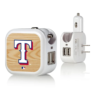 Texas Rangers 2-in-1 Baseball Bat Design USB Charger