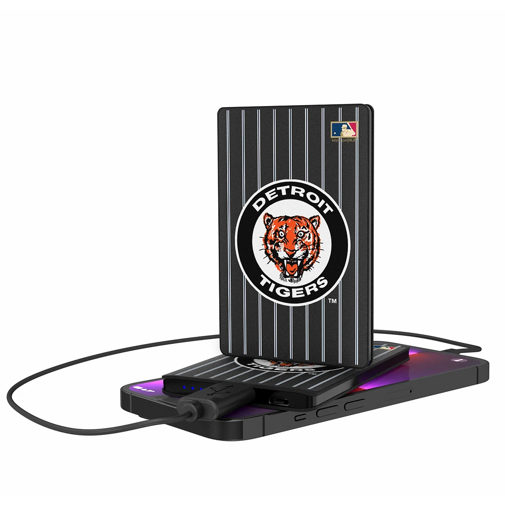 Detroit Tigers 2500 mAh Pinstripe Cooperstown Design Credit Card Powerbank