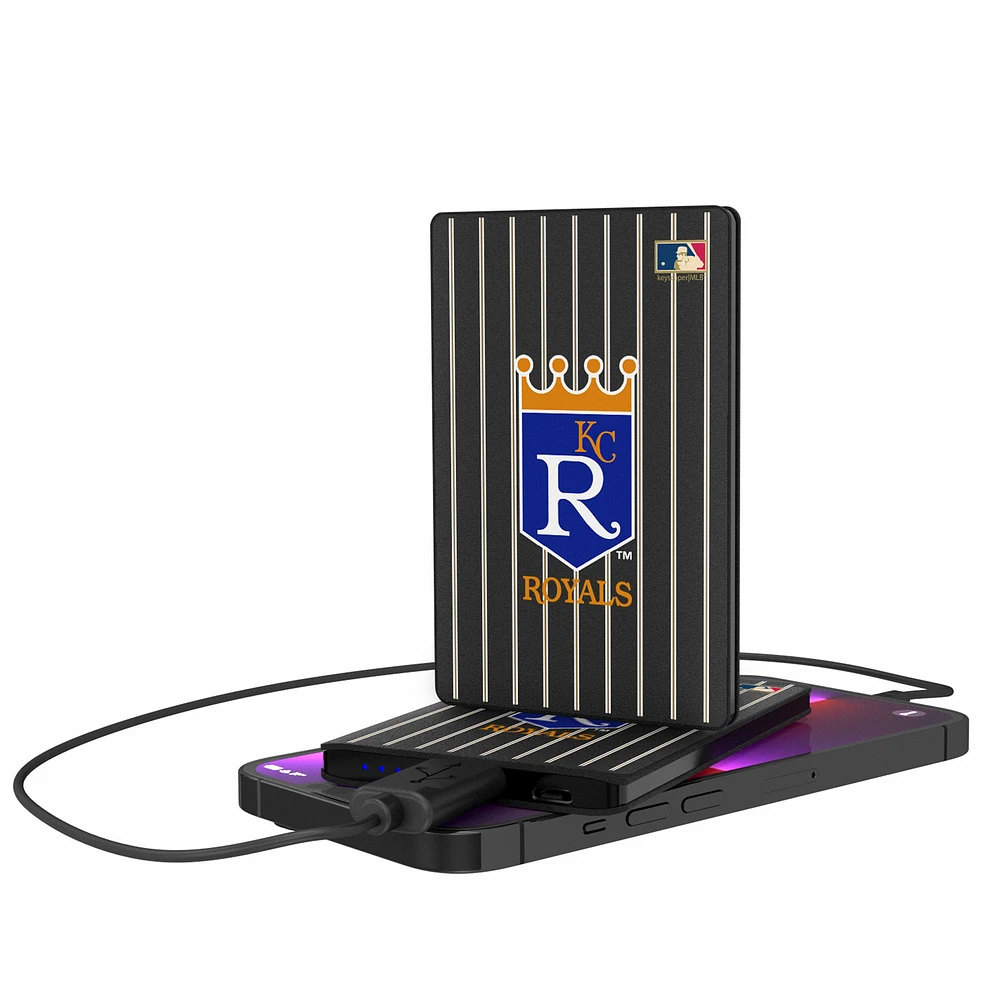 Kansas City Royals 2500 mAh Pinstripe Cooperstown Design Credit Card Powerbank