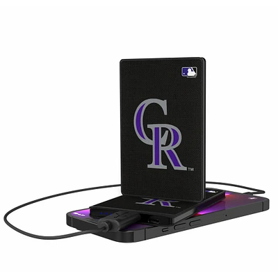 Colorado Rockies 2500 mAh Solid Design Credit Card Powerbank