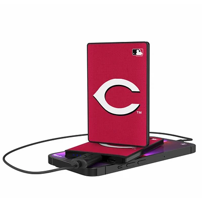 Cincinnati Reds 2500 mAh Solid Design Credit Card Powerbank