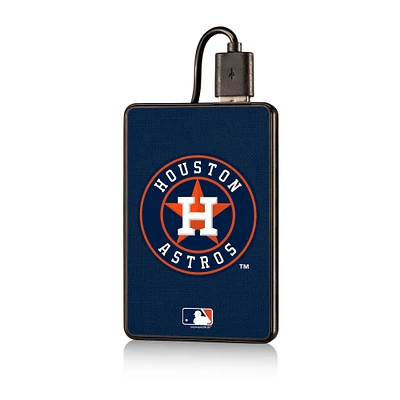 Houston Astros 2500 mAh Solid Design Credit Card Powerbank