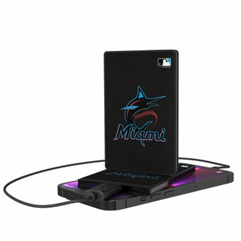 Miami Marlins 2500 mAh Solid Design Credit Card Powerbank