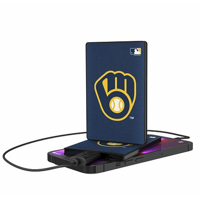 Milwaukee Brewers 2500 mAh Solid Design Credit Card Powerbank