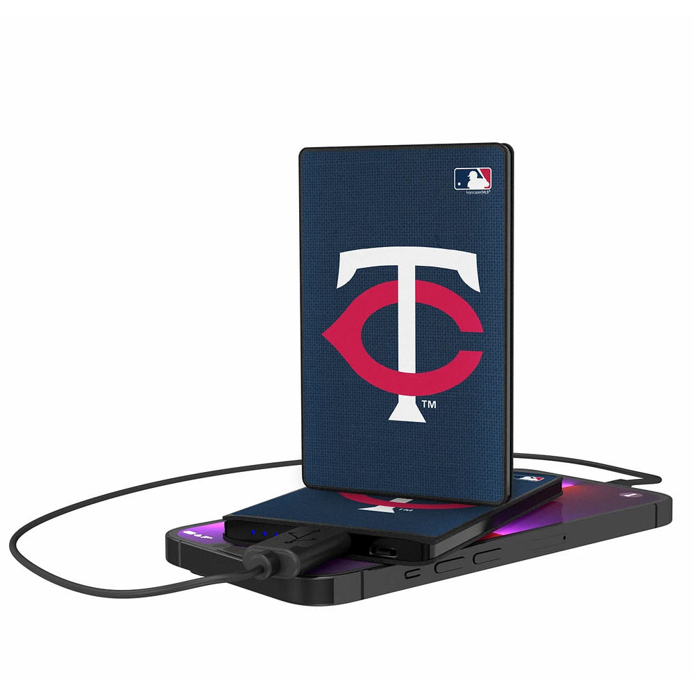 Minnesota Twins 2500 mAh Solid Design Credit Card Powerbank