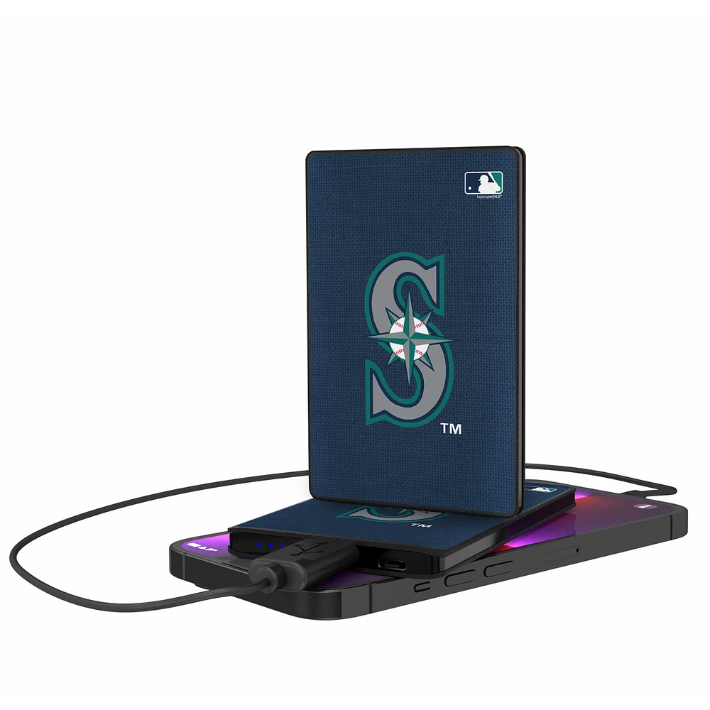 Seattle Mariners 2500 mAh Solid Design Credit Card Powerbank