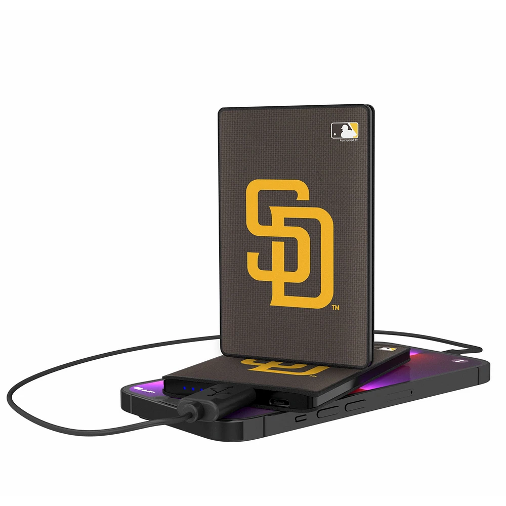 San Diego Padres 2500 mAh Solid Design Credit Card Powerbank