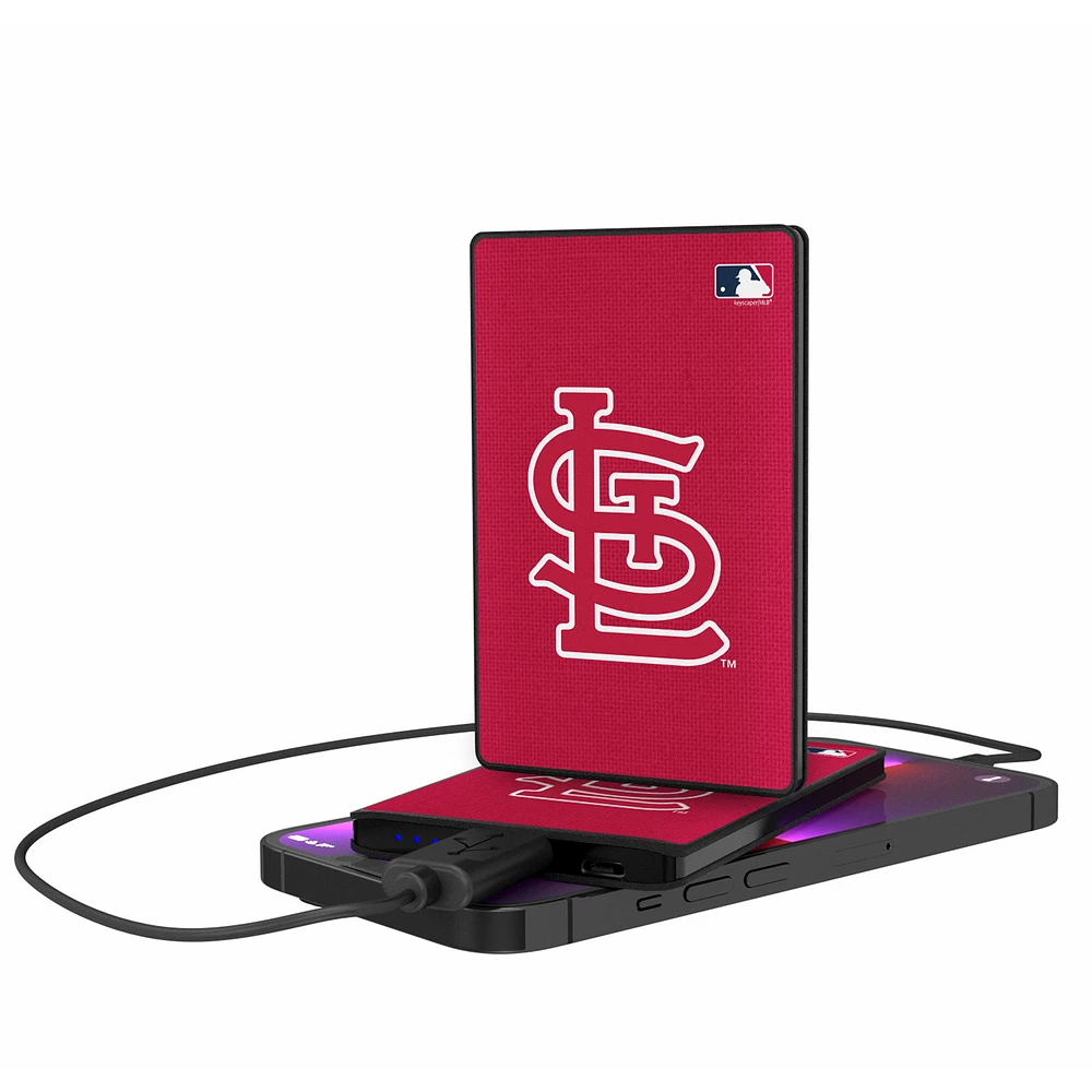 St. Louis Cardinals 2500 mAh Solid Design Credit Card Powerbank