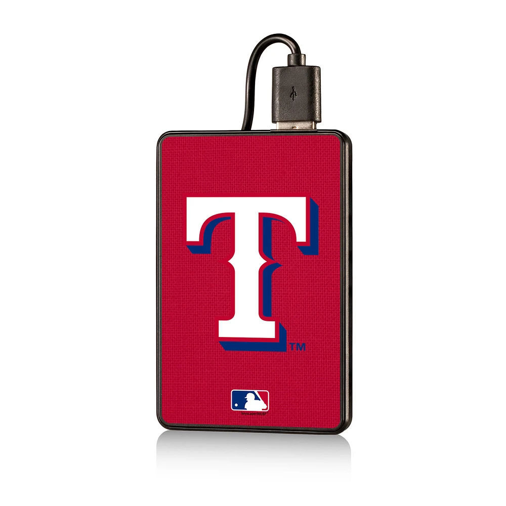 Texas Rangers 2500 mAh Solid Design Credit Card Powerbank