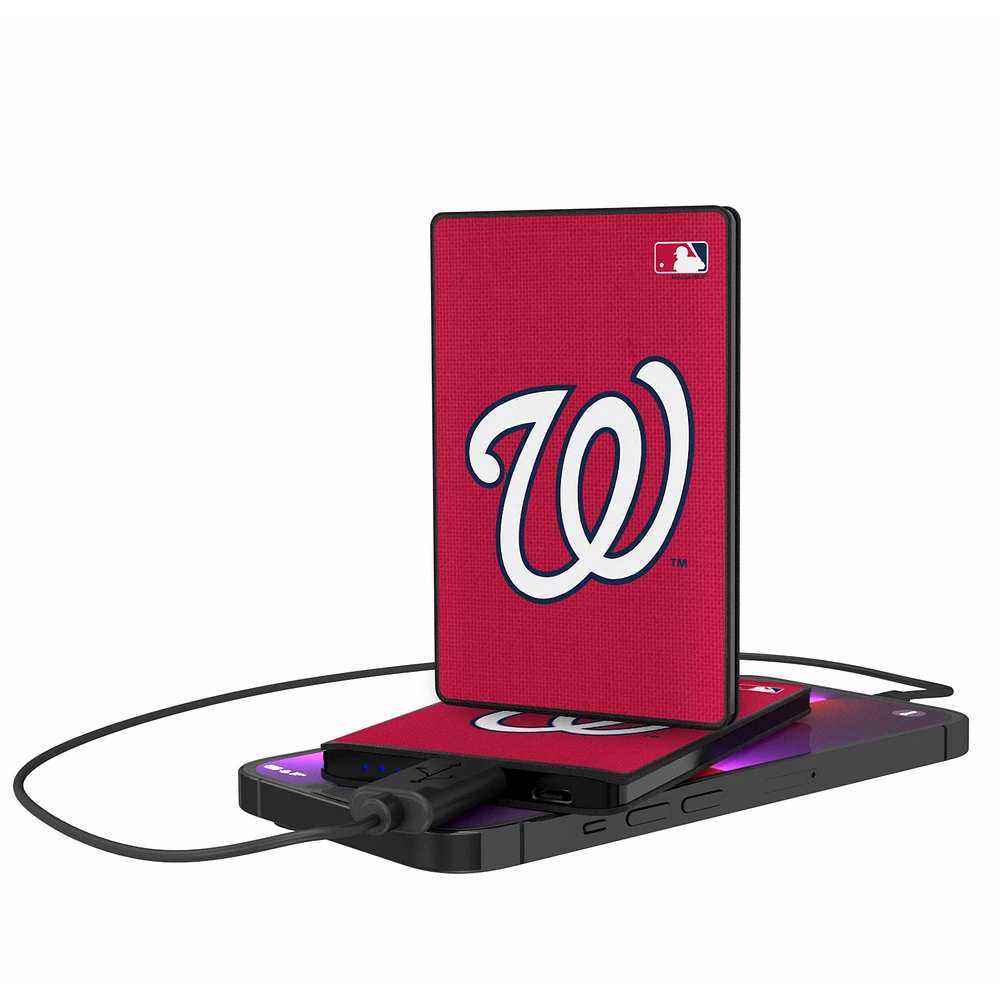 Washington Nationals 2500 mAh Solid Design Credit Card Powerbank