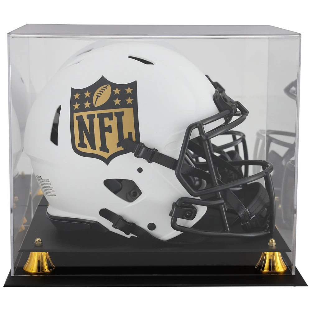 Golden Classic Helmet Display Case and Mirror Back with Matte Finish