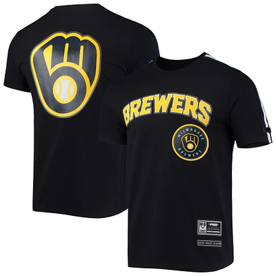 Men's Pro Standard Navy/ Milwaukee Brewers Taping T-Shirt