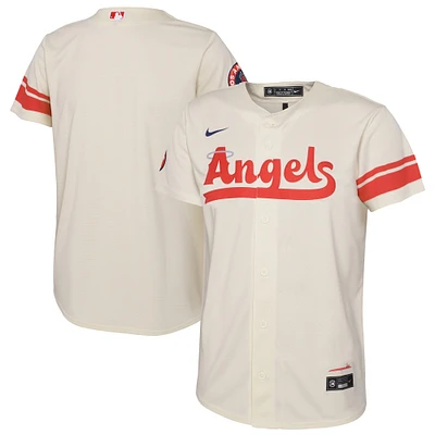 Youth Nike Cream Los Angeles Angels City Connect Replica Team Jersey