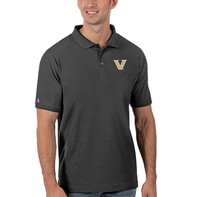 Men's Antigua Steel Vanderbilt Commodores Legacy Pique Polo