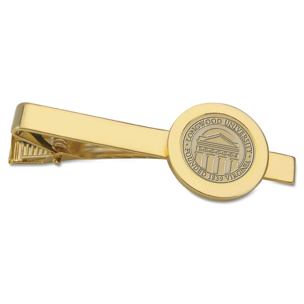 Men's Gold Longwood Lancers Logo Tie Bar