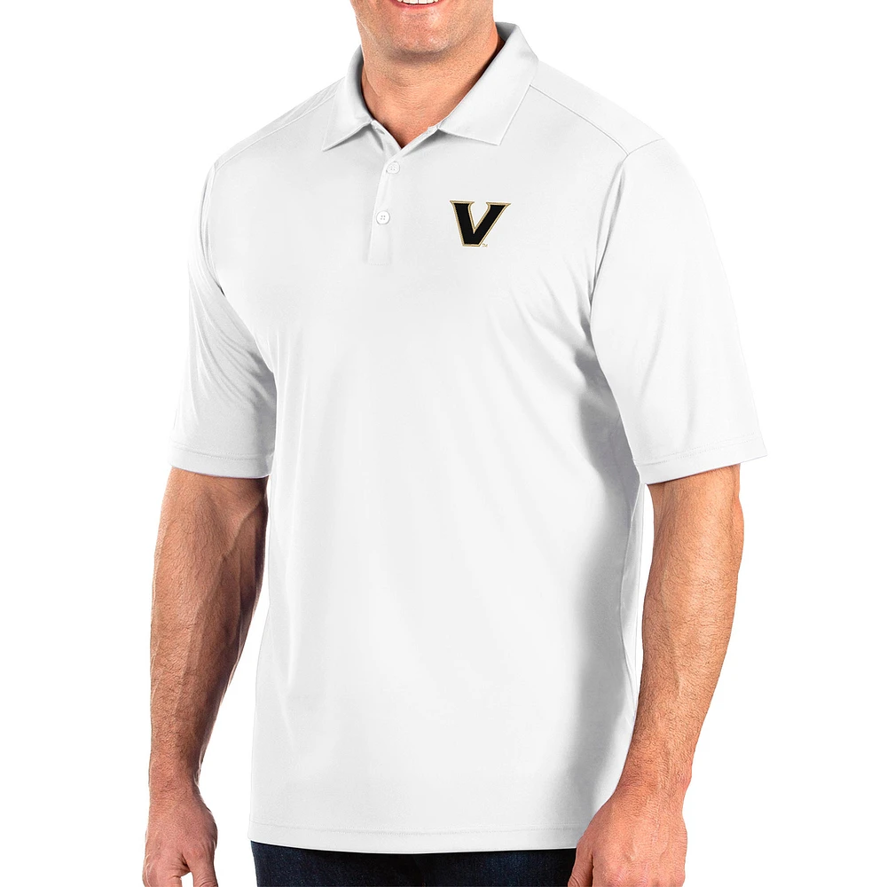 Men's Antigua White Vanderbilt Commodores Team Big & Tall Tribute Polo