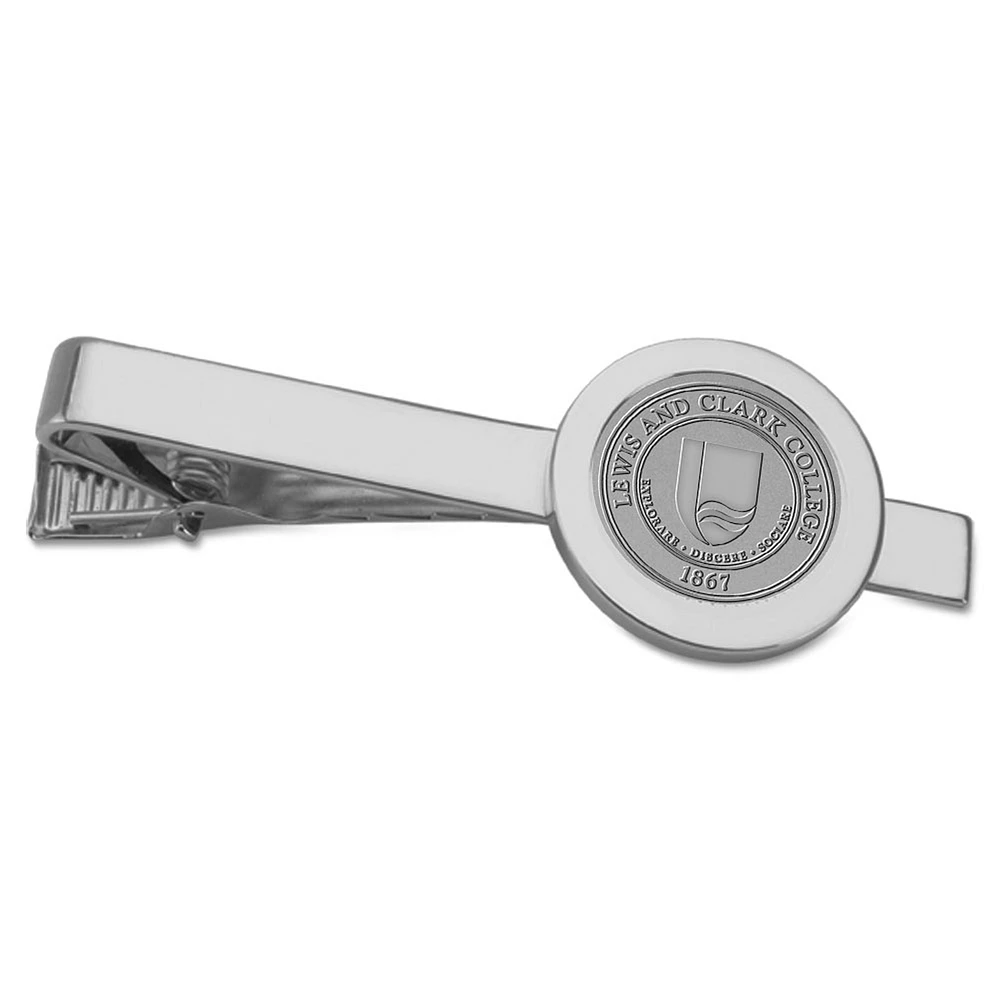Men's Silver Lewis & Clark College Pioneers Logo Tie Bar