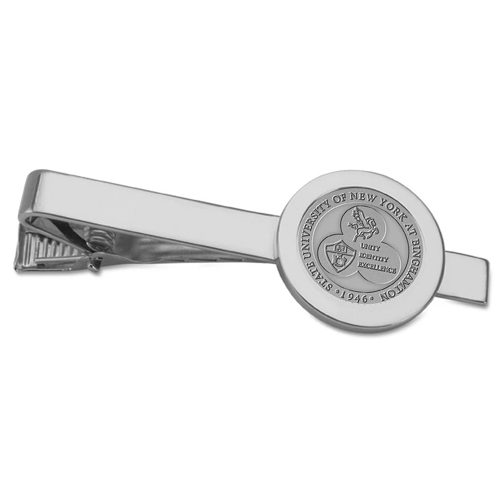 Men's Silver Binghamton Bearcats Logo Tie Bar