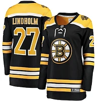 Women's Fanatics Hampus Lindholm Black Boston Bruins Home Breakaway Player Jersey