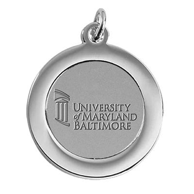 Women's University of Maryland Baltimore Silver Pendant