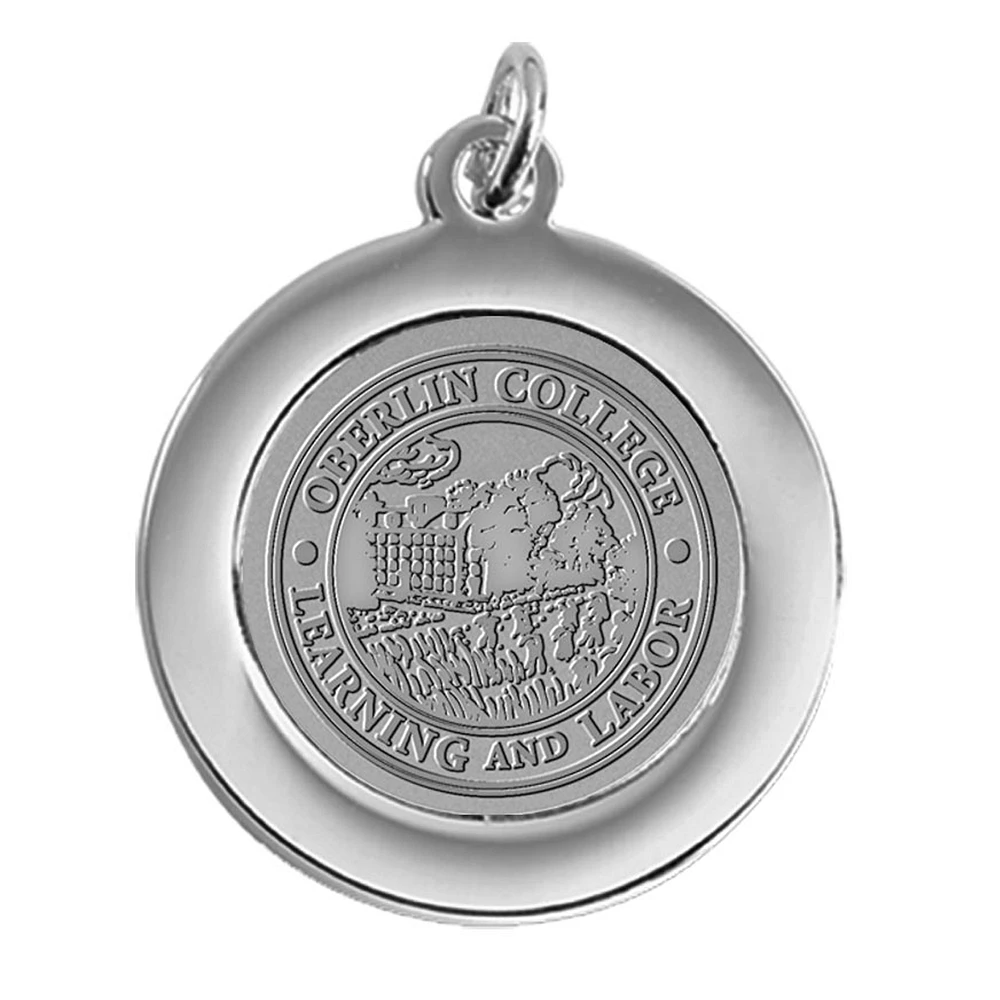 Women's Silver Oberlin Yeomen Pendant