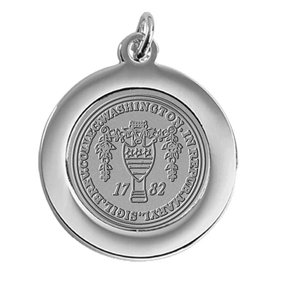 Women's Silver Washington College Shoremen Pendant