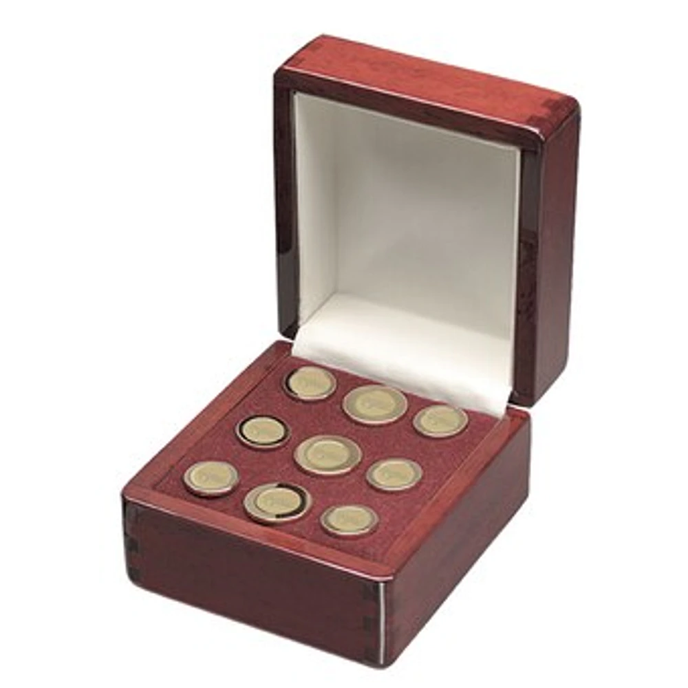 Men's Gold North Texas Mean Green Nine-Piece Blazer Button Set