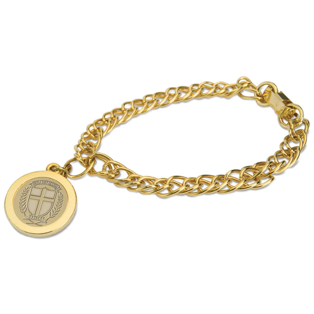 Women's Gold Dallas Baptist Patriots Charm Bracelet