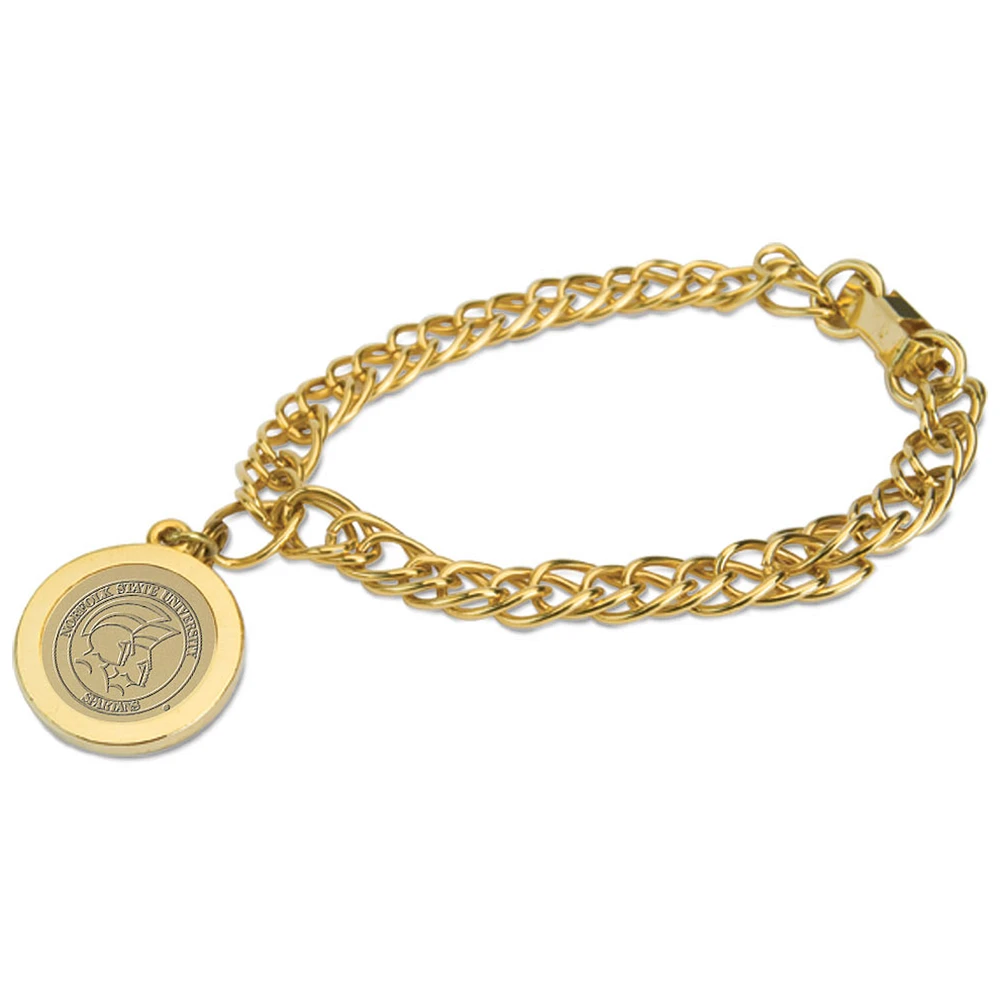Women's Gold Norfolk State Spartans Charm Bracelet