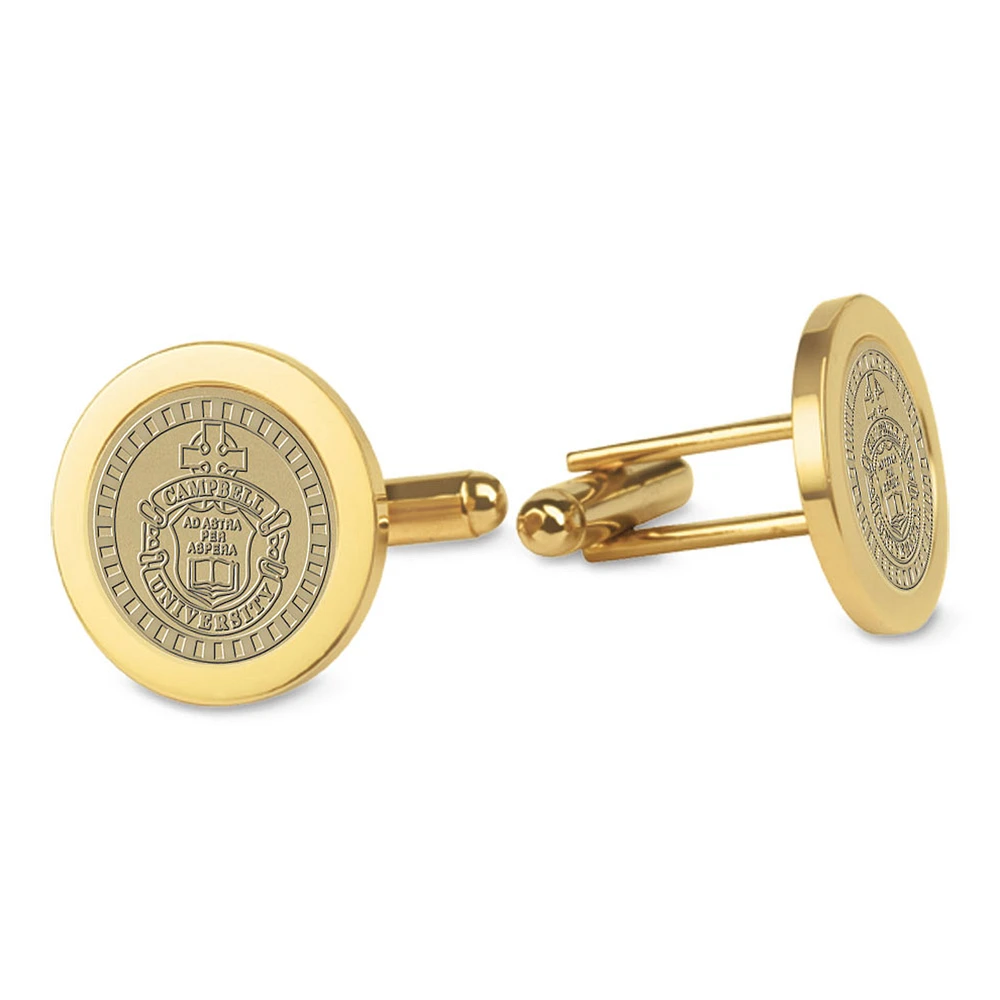 Men's Gold Campbell Fighting Camels Cufflinks