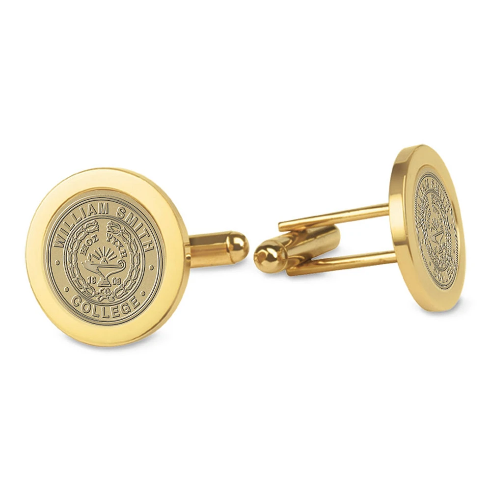 Men's Gold Hobart & William Smith Colleges Cufflinks