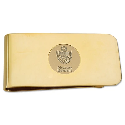 Men's Gold Niagara University Purple Eagles Money Clip