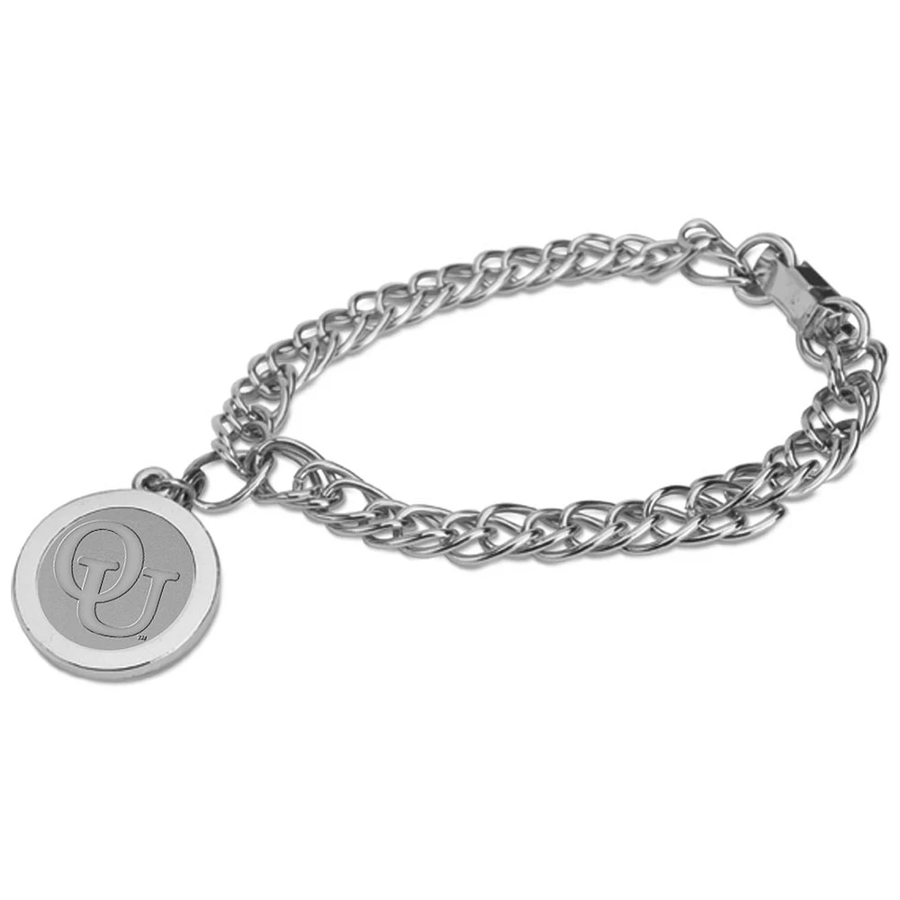 Women's Silver Oakland Golden Grizzlies Charm Bracelet