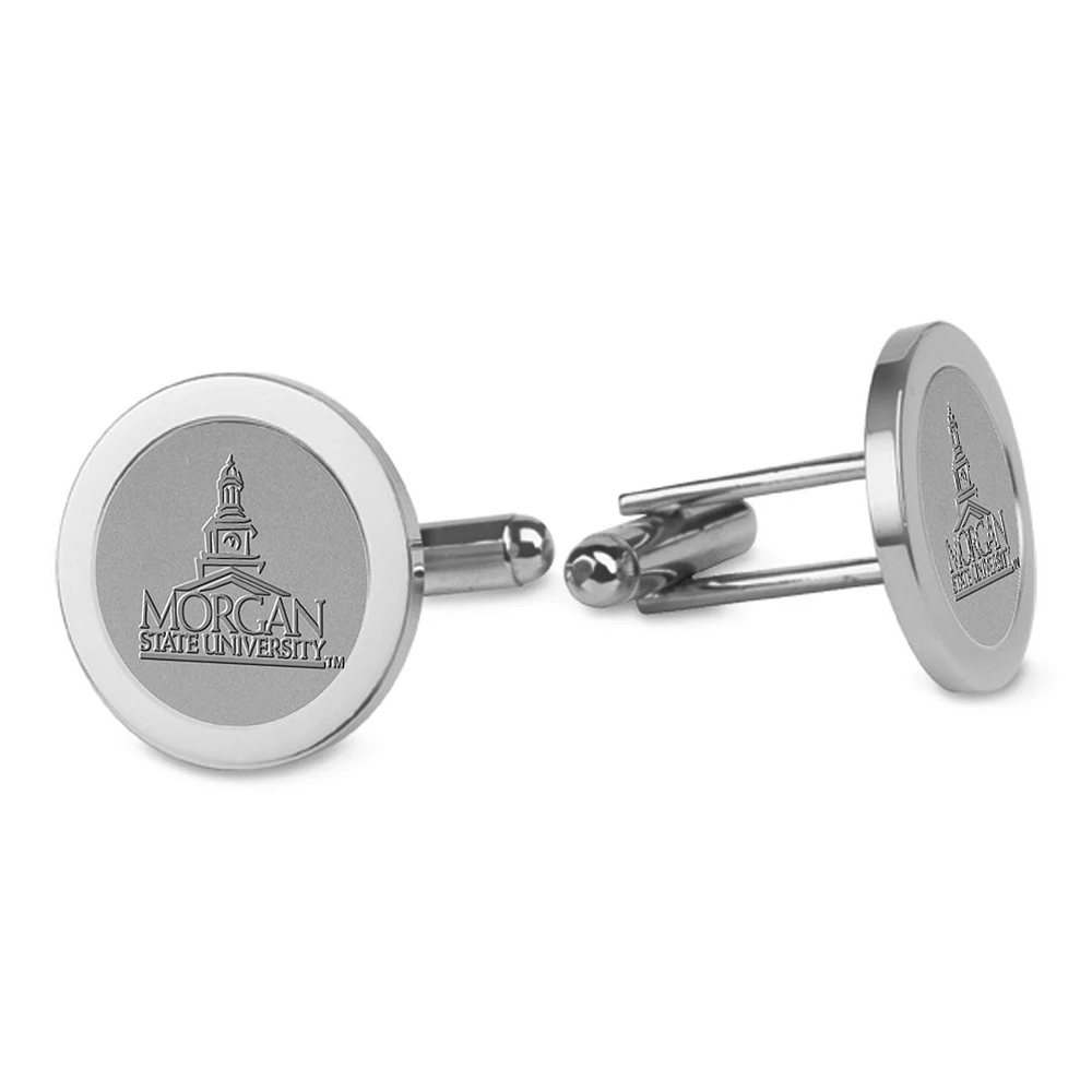 Men's Silver Morgan State Bears Cufflinks
