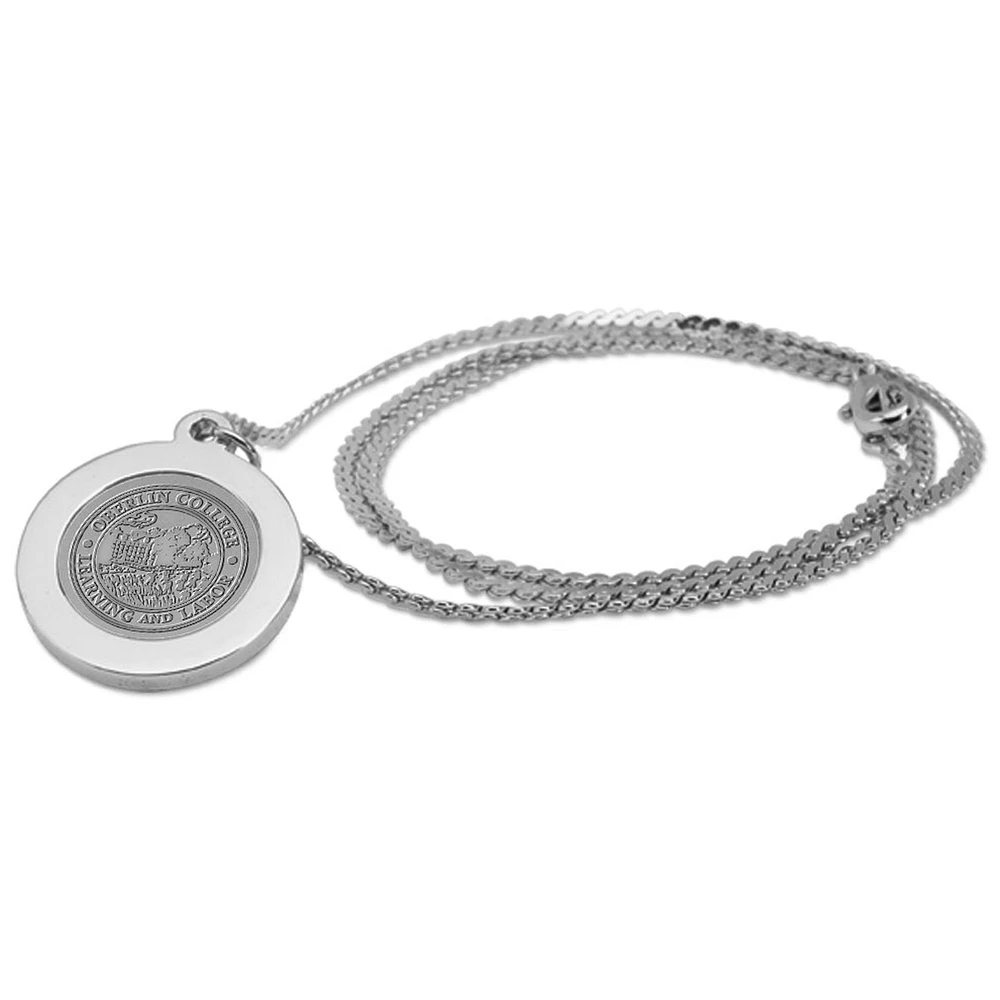 Women's Silver Oberlin Yeomen Pendant Necklace