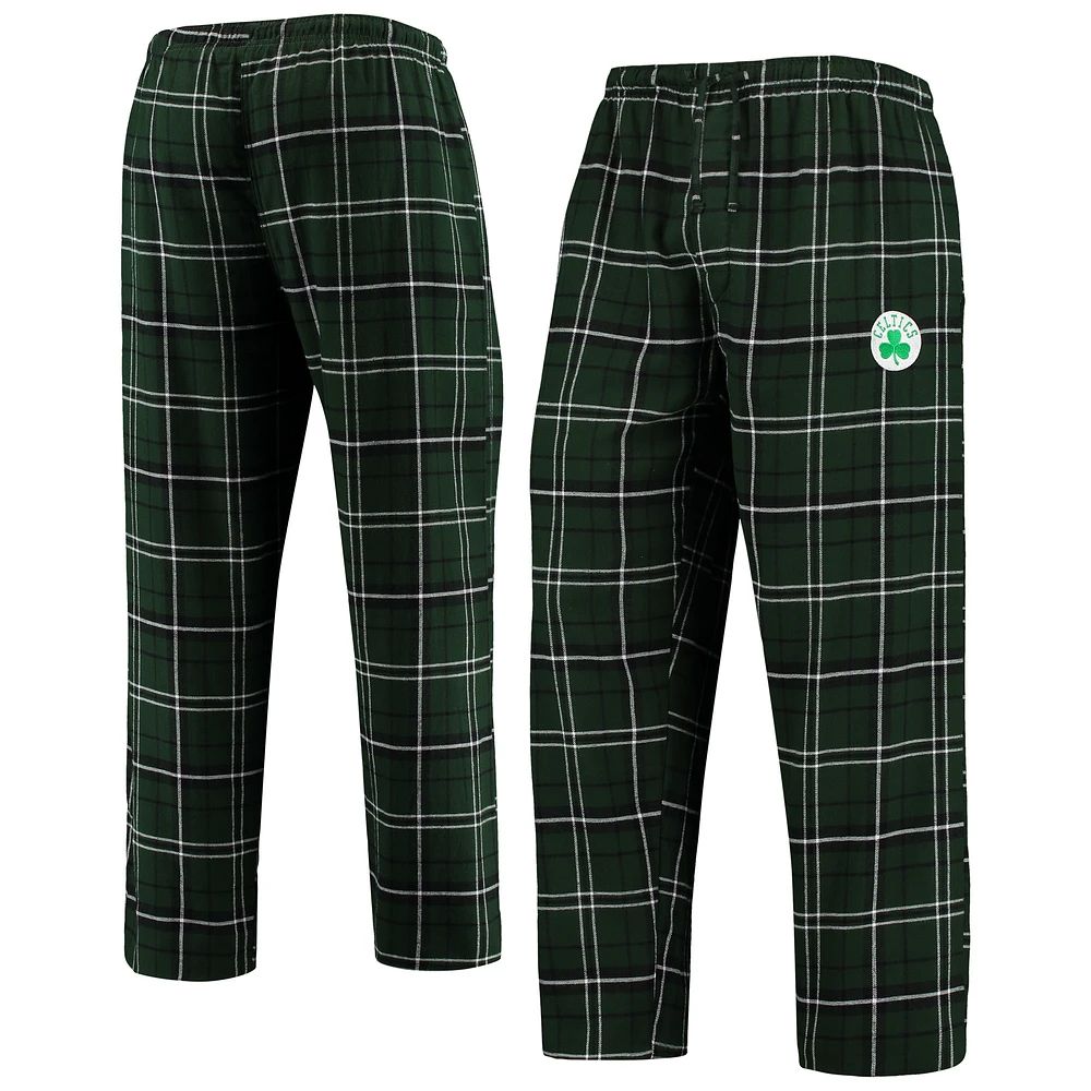 Men's Concepts Sport Kelly Green/Black Boston Celtics Ultimate Plaid Flannel Pants